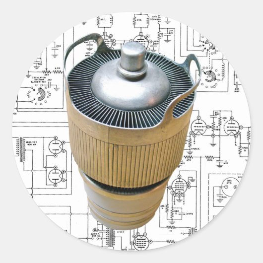 Keramik Runder Aufkleber (Vorderseite)