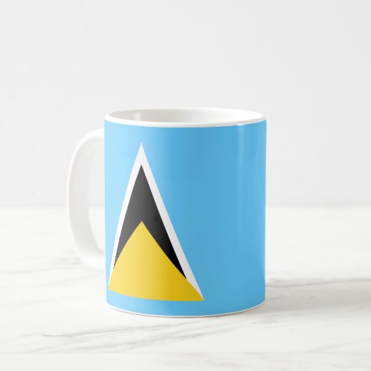 Keramik Saint Lucia Kaffeetasse (Vorderseite Links)