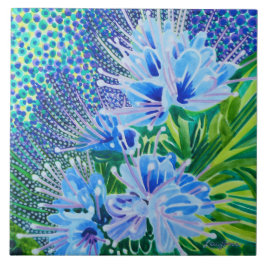 Keramik Salvia Bienen Bliss Fliese