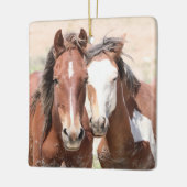 Keramik Sand Wash Becken Wilde Pferde Keramikornament (Links)