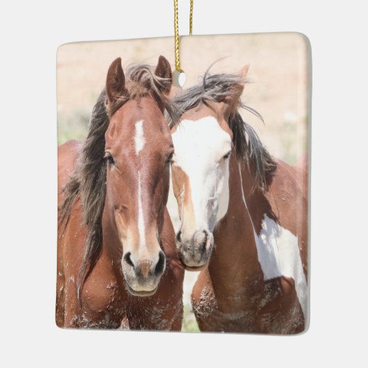 Keramik Sand Wash Becken Wilde Pferde Keramikornament (Links)