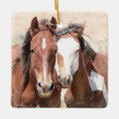 Keramik Sand Wash Becken Wilde Pferde Keramikornament (Vorderseite)