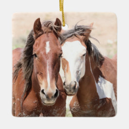 Keramik Sand Wash Becken Wilde Pferde Keramikornament