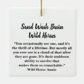 Keramik Sand Wash Becken Wilde Pferde Keramikornament (Rückseite)