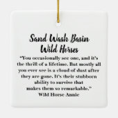 Keramik Sand Wash Becken Wilde Pferde Keramikornament (Rückseite)