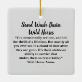 Keramik Sand Wash Becken Wilde Pferde Keramikornament (Rückseite)