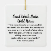 Keramik Sand Wash Becken Wilde Pferde Keramikornament (Rückseite)