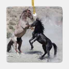 Keramik Sand Wash Becken Wilde Pferde Keramikornament