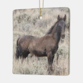 Keramik Sand Wash Becken Wilde Pferde Keramikornament (Links)