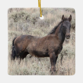 Keramik Sand Wash Becken Wilde Pferde Keramikornament