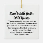 Keramik Sand Wash Becken Wilde Pferde Keramikornament (Rückseite)