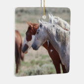 Keramik Sand Wash Becken Wilde Pferde Keramikornament (Rechts)