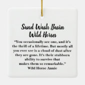 Keramik Sand Wash Becken Wilde Pferde Keramikornament (Rückseite)