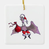 Keramik Santa Bat Keramikornament (Vorderseite)