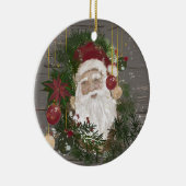 Keramik Santa Ornament Bauernhof (Rechts)