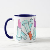 Keramik-Schale - Lippenstift-multi Farbe Tasse (Links)