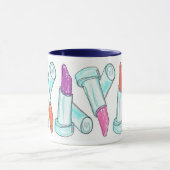 Keramik-Schale - Lippenstift-multi Farbe Tasse (Zentrum)