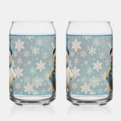 Keramik-Schneemann-Glas Dosenglas (Rechts)