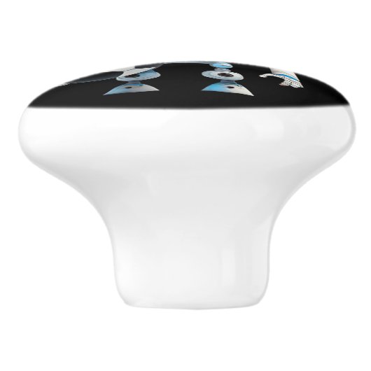 Keramik-Schublade-Handgriff, Rumpf Keramikknauf (Seitenansicht)