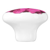 Keramik Schublade/Türhülle - Magenta Zinnia Keramikknauf (Seitenansicht)