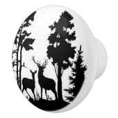 Keramik Schublade/Türknopf - Silhouette Tierwelt Keramikknauf (Rechts)