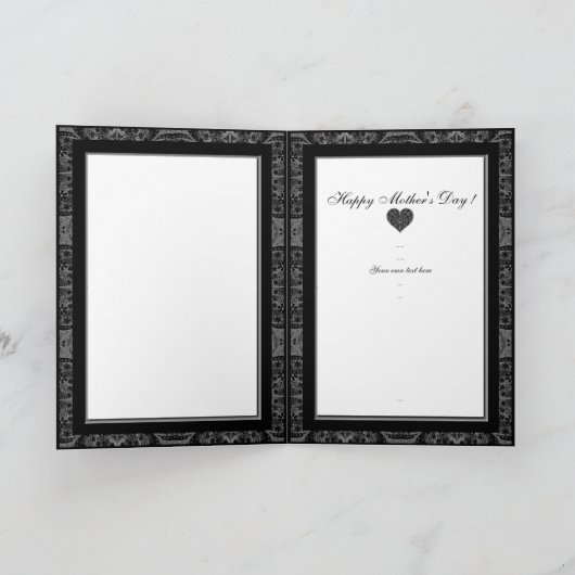 Keramik schwarz dankeskarte (Innenseite)