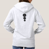 Keramik schwarz hoodie (Rückseite)