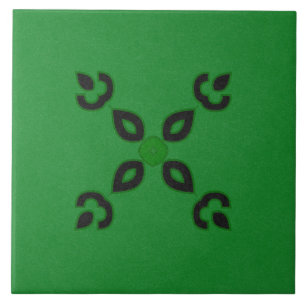 Keramik - Schwarz und Grün - Textur Fliese