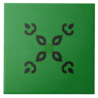 Keramik - Schwarz und Grün - Textur Fliese