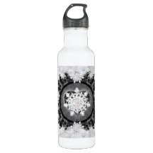 Keramik, schwarz und Schneeflocke