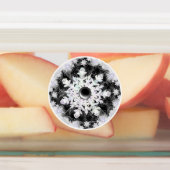 Keramik, schwarz und Schneeflocke Etiketten (Befestigt)