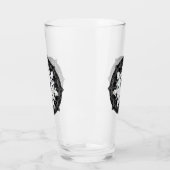 Keramik, schwarz und Schneeflocke Glas (Links)