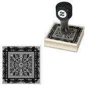 Keramik, schwarz und Schneeflocke Gummistempel (Stempel)