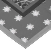 Keramik, schwarz und Schneeflocke Tischdecke (Schrägansicht)