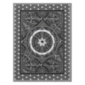 Keramik, schwarz und Schneeflocke Tischdecke (Vorderseite)