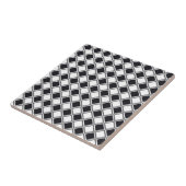 Keramik Schwarzweiß-Weißdiamant Fliese (Seite)