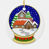 Keramik Snow Globe Ornament (Hinten)
