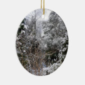Keramik Snowy Trees Ornament (Rechts)