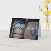 Keramik Solace - Artisanal Worry Jar Karte (Gelbe Blume)