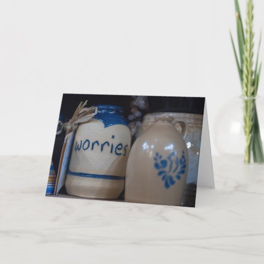 Keramik Solace - Artisanal Worry Jar Karte (Vorderseite)