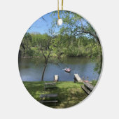 Keramik "SOMMER AM SEE" Ornament (Links)