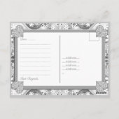 Keramik Spitze graue Postkarte (Rückseite)