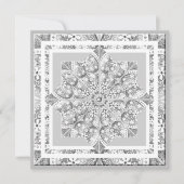 Keramik Spitzenschwarz Feiertagskarte (Vorderseite)