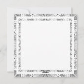 Keramik Spitzenschwarz Feiertagskarte (Rückseite)