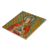 Keramik St. Barbara (JP 01) Tile 1 Fliese (Seite)