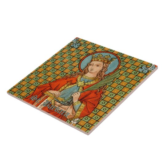 Keramik St. Barbara (JP 01) Tile 1 Fliese (Seite)