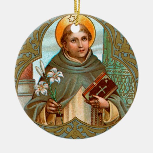 Keramik St. Dominic de Guzman (BK 07) Keramik Ornament (Vorne)