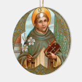 Keramik St. Dominic de Guzman (BK 07) Keramik Ornament (Links)