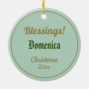 Keramik St. Dominic de Guzman (BK 07) Ornament