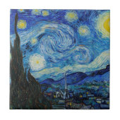 KERAMIK : "STARRY NIGHT" VINCENT VAN GOGH ART FLIESE (Vorderseite)
